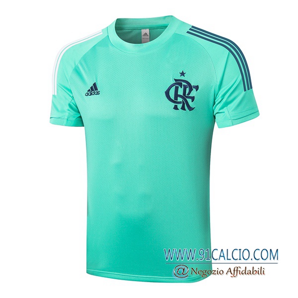 T Shirt Allenamento Flamengo Verde 2020 2021