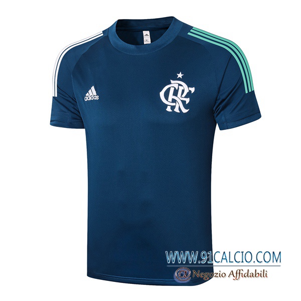 T Shirt Allenamento Flamengo Blu Royal 2020 2021