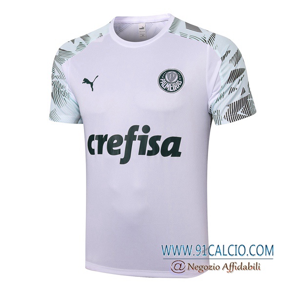 T Shirt Allenamento Palmeiras Bianco 2020 2021