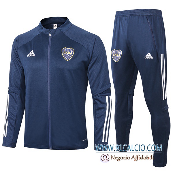 Tuta Allenamento Boca Juniors Blu Royal 2020 2021 | Giacca + Pantaloni