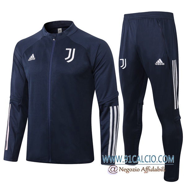 Tuta Allenamento Juventus Blu Royal 2020 2021 Giacca + Pantaloni