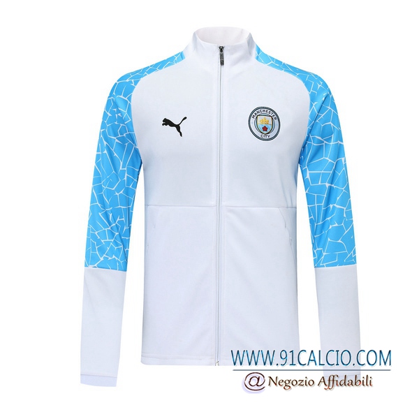 Giacca Calcio Manchester City Bianco 2020 2021