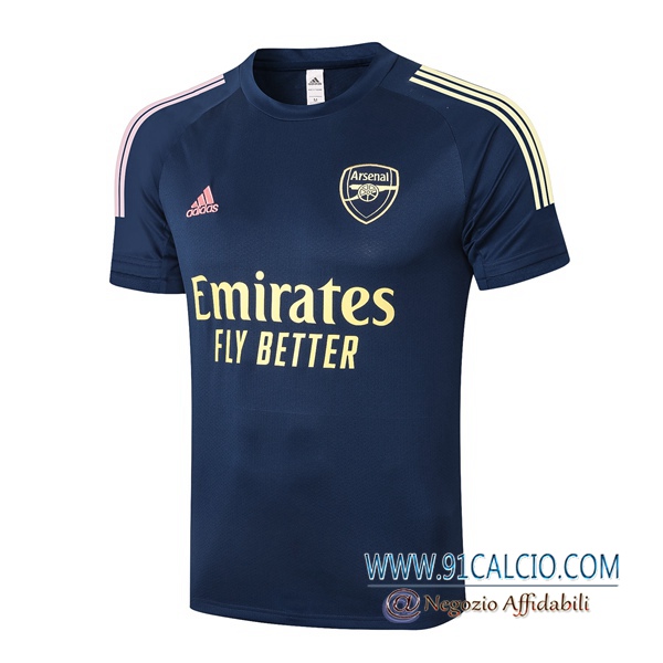 T Shirt Allenamento Arsenal Blu Royal 2020 2021 | 91calcio