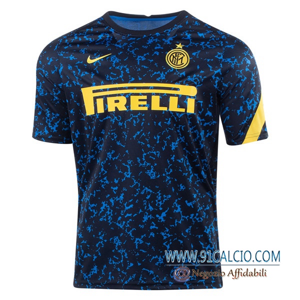 T Shirt Allenamento Inter Milan Blu 2020 2021