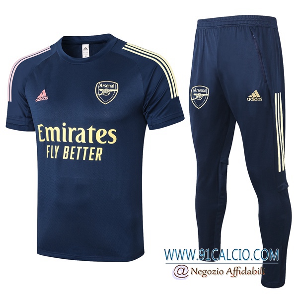 Kit Maglia Allenamento Arsenal Pantaloni Blu Royal 2020 2021 ...