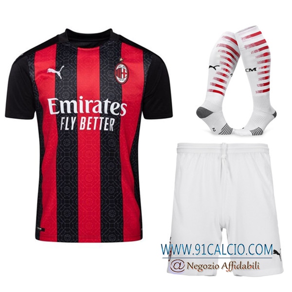 Kit Maglia Milan AC Prima (Pantaloncini+Calzini) 2020 2021