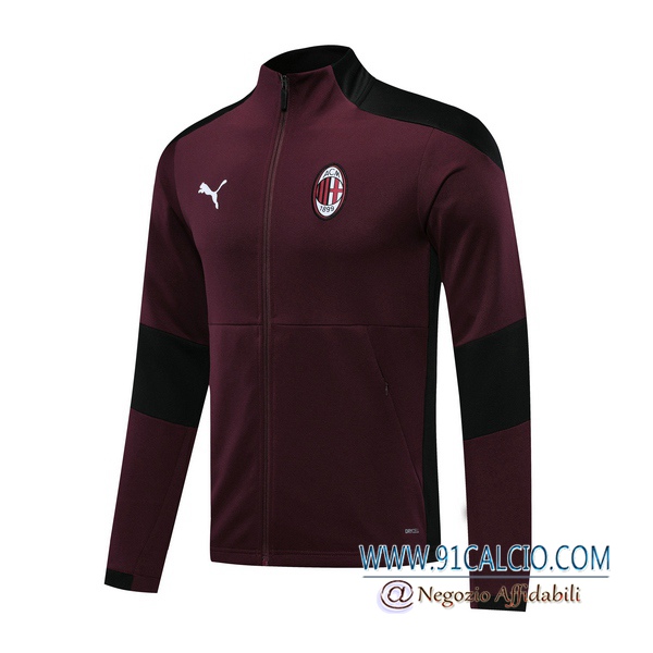 Giacca Calcio Milan AC Rosso 2020 2021