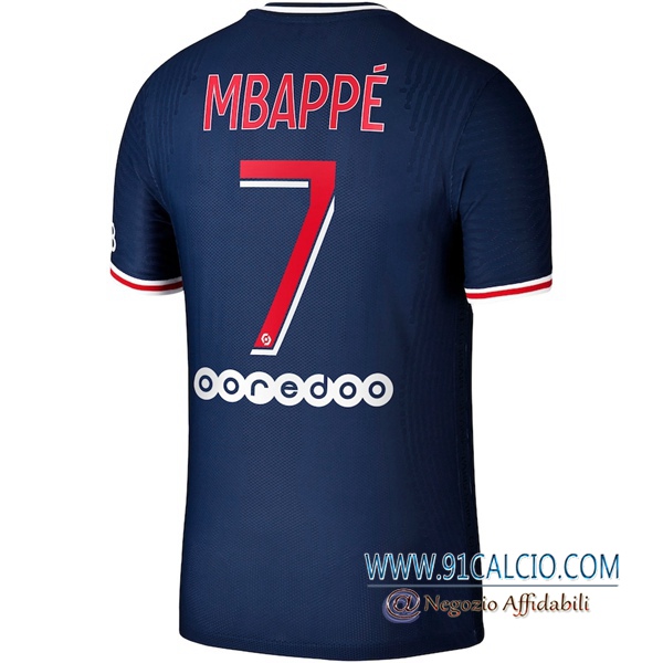 Maglie Calcio PSG (Mbappe 7) Prima 2020 2021