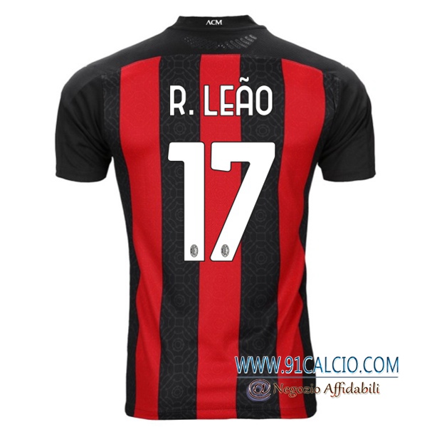 Maglia Calcio Milan AC (R.LEAO 17) Prima 2020 2021 | 91calcio