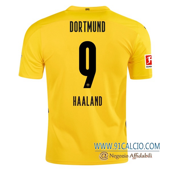 Maglie Calcio Dortmund BVB (HAALAND 9) Prima 2020 2021