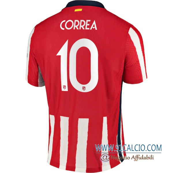 Maglia Calcio Atletico Madrid (Correa 10) Prima 2020 2021 | 91calcio