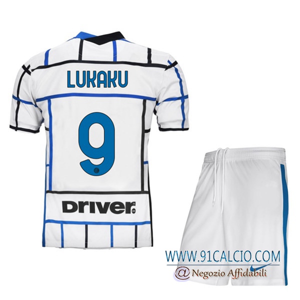 Maglia Calcio Inter Milan (LUKAKU 9) Bambino Seconda 2020 2021 ...