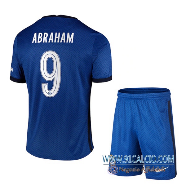 Maglia Calcio FC Chelsea (Abraham 9) Bambino Prima 2020 2021 ...