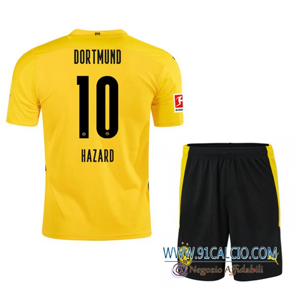 Maglia Calcio Dortmund BVB (HAZARD 10) Bambino Prima 2020 2021 ...