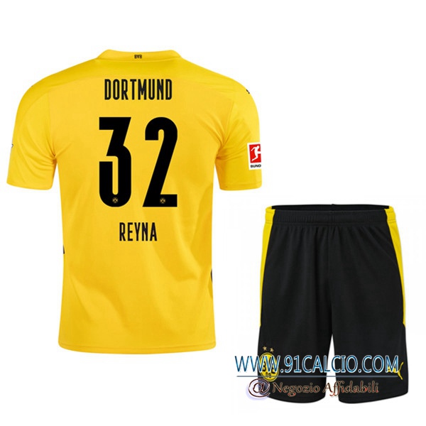 Maglia Calcio Dortmund BVB (REYNA 32) Bambino Prima 2020 2021 ...
