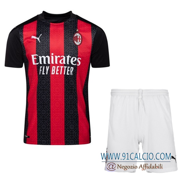 Kit Maglia Milan AC Prima + Pantaloncini 2020 2021
