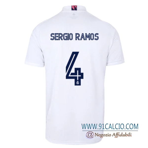 Maglia Calcio Real Madrid (SERGIO RAMOS 4) Prima 2020 2021 | 91calcio