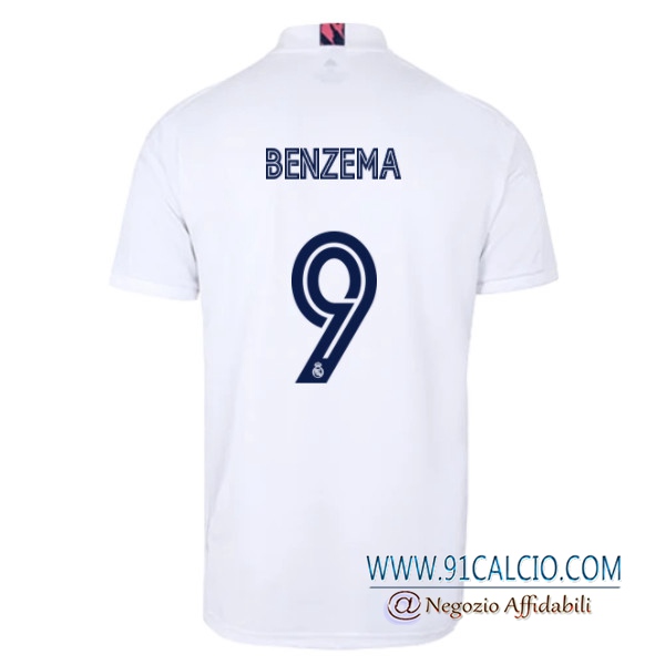 Maglia Calcio Real Madrid (BENZEMA 9) Prima 2020 2021 | 91calcio