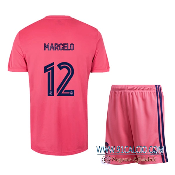 Maglia Calcio Real Madrid (MARCELO 12) Bambino Seconda 2020 2021 ...