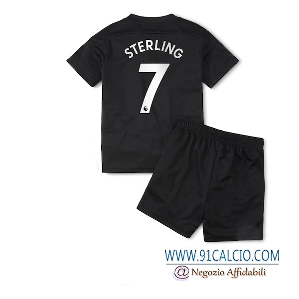 Maglia Calcio Manchester City (Sterling 7) Bambino Seconda 2020 ...