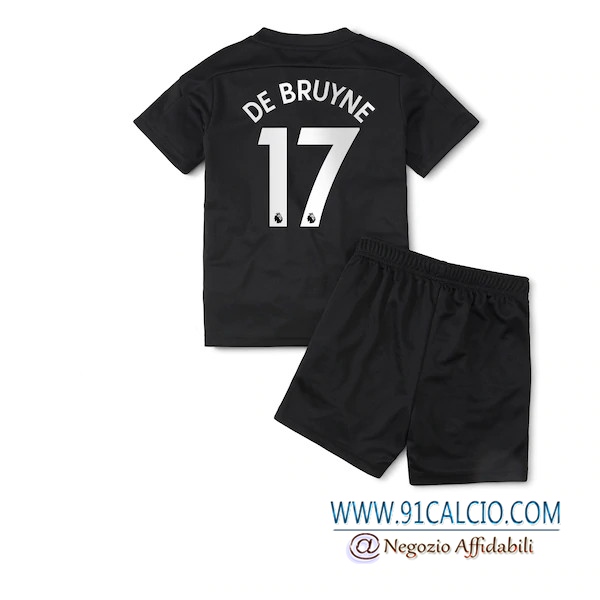 Maglia Calcio Manchester City (De Bruyne 17) Bambino Seconda 2020 ...