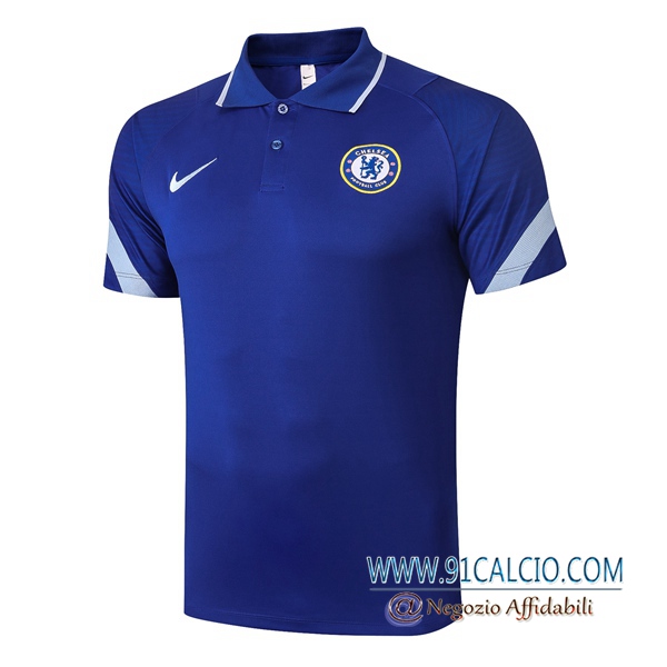 Maglia Polo FC Chelsea Blu 2020 2021