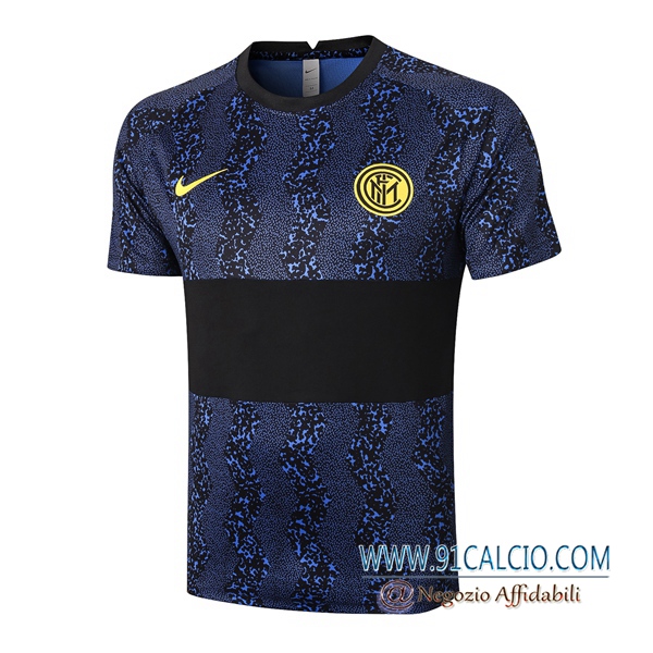 Outlet T Shirt Allenamento Inter Milan Serie A Champions Nero 2021