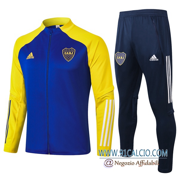 Tuta Allenamento Boca Juniors Blu 2020 2021 Giacca + Pantaloni