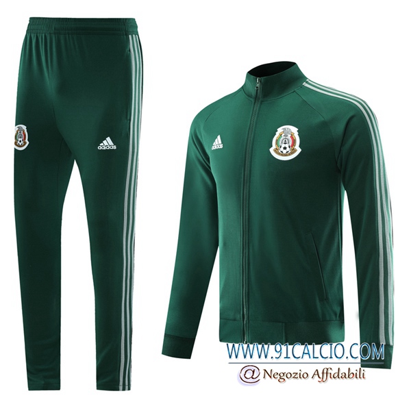 Tuta Allenamento Messico Verde 2020 2021 Giacca + Pantaloni