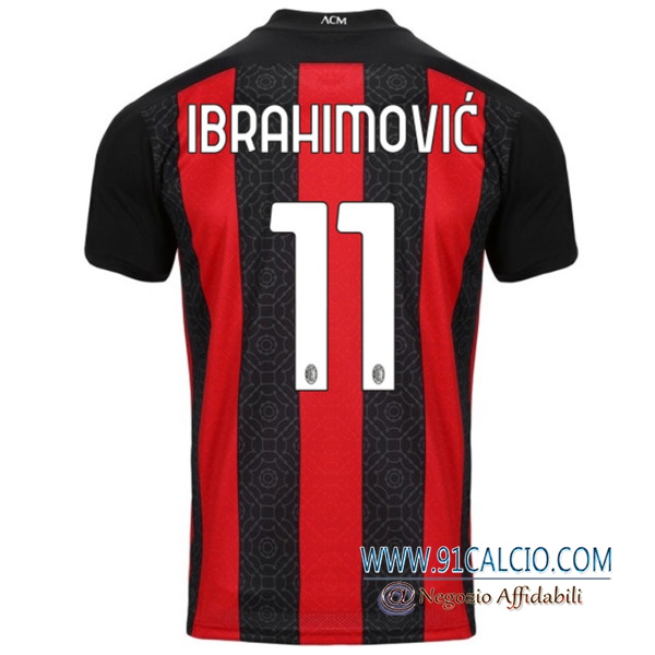 Maglie Calcio Milan AC (IBRAHIMOVIC 11) Prima 2020 2021