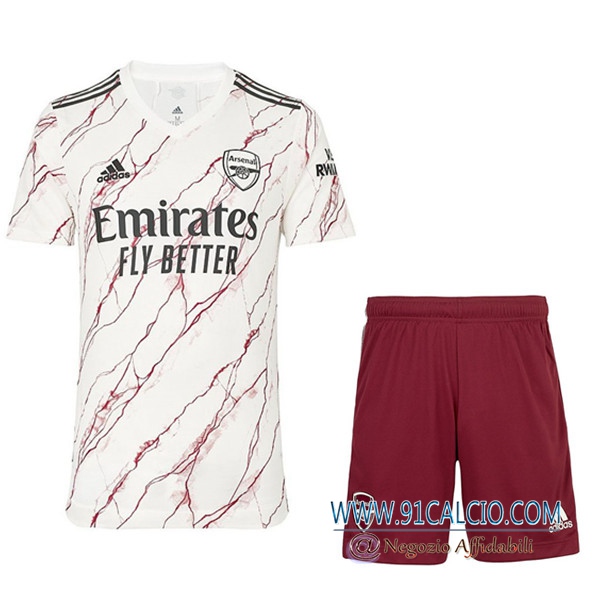 Kit Maglie Calcio Arsenal Seconda + Pantaloncini 2020/2021