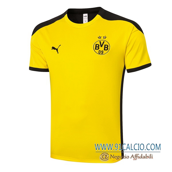 T Shirt Allenamento Dortmund BVB Giallo 2020 2021