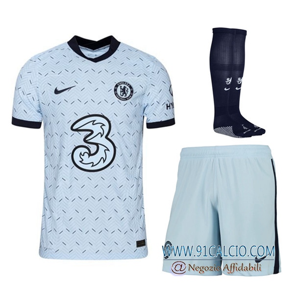 kit Maglia Calcio FC Chelsea Seconda (Pantaloncini Calzini) 2020 ...