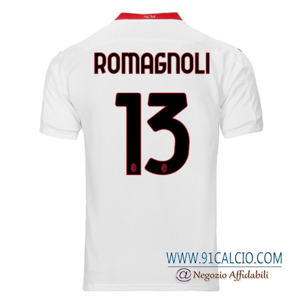 Maglia Calcio Milan AC (ROMAGNOLI 13) Seconda 2020 2021 | 91calcio