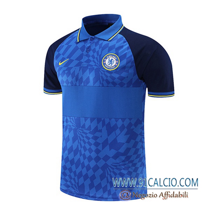 Maglia Polo FC Chelsea Blu/Nero 2021/2022