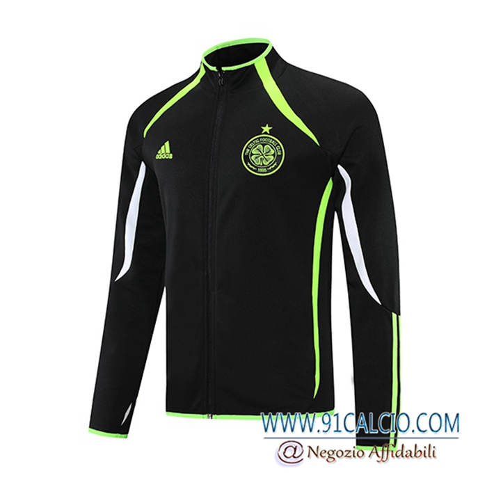 Giacca Calcio Celtic FC Verde/Nero 2021/2022 Giacca Calcio Celtic FC Verde/Nero 2021/2022
