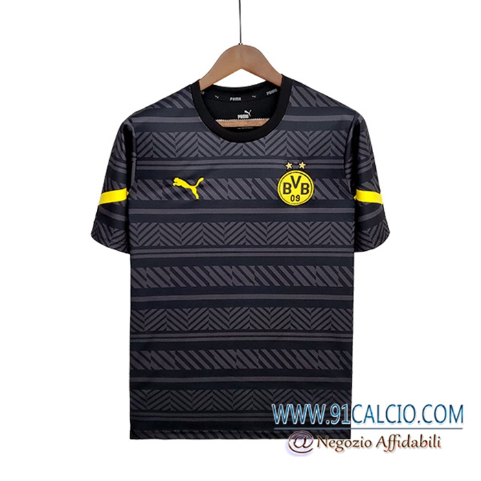 T Shirt Allenamento Dortmund BVB Nero 2022/2023