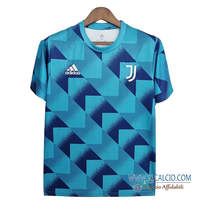 T Shirt Allenamento Juventus Blu Geometric Pattern 2022/2023