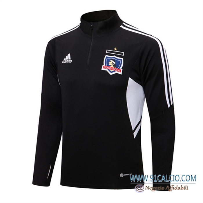 Felpa Allenamento Colo-Colo Nero 2022/2023 Felpa Allenamento Colo-Colo Nero 2022/2023