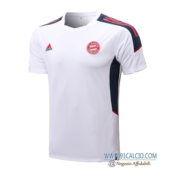 T Shirt Allenamento Bayern Monaco Bianco 2022/2023