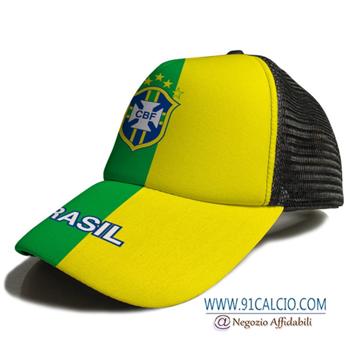 Cappello Da Calcio Brasile Giallo/Verde 2023