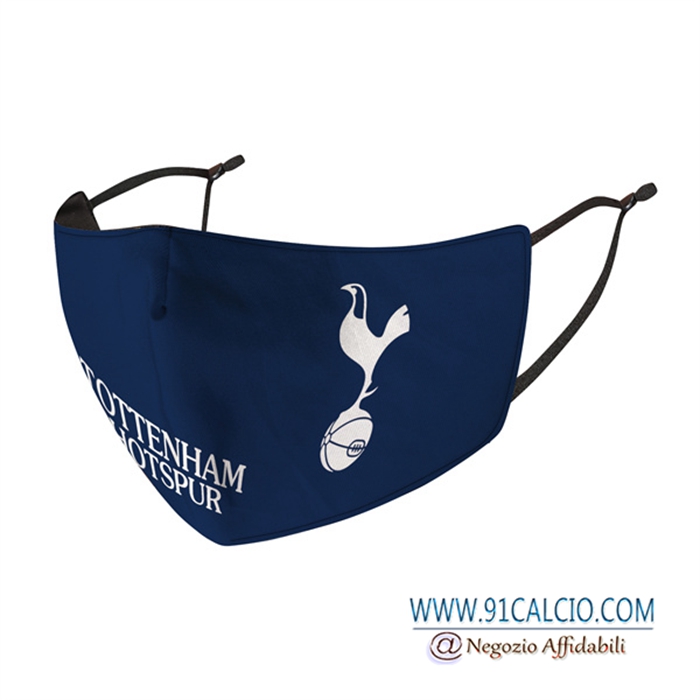 Mascherine Calcio Tottenham blu navy Reutilisable