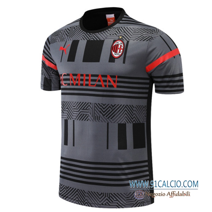T Shirt Allenamento AC Milan Grigio 2022/2023