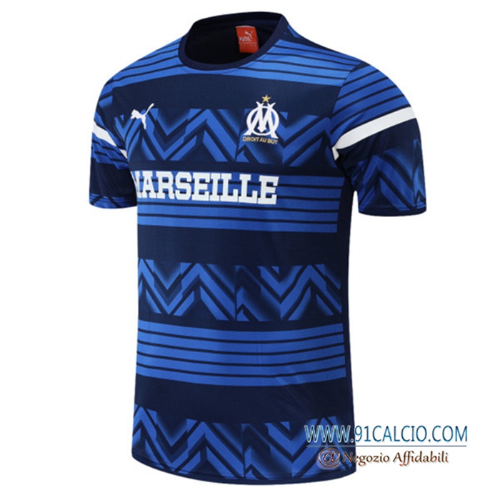 T Shirt Allenamento Marsiglia OM blu navy 2022/2023