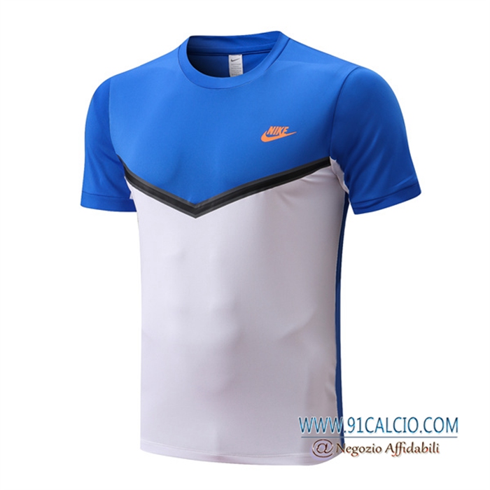 T Shirt Allenamento Nike Blu/Bianco 2022/2023