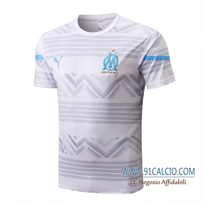 T Shirt Allenamento Marsiglia OM Bianco 2022/2023