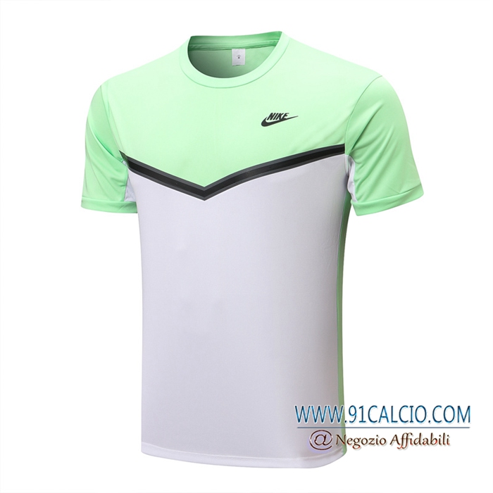 T Shirt Allenamento Nike Verde/Bianco 2022/2023
