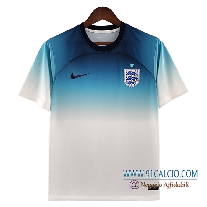 Maglia Nazionale Inghilterra Bianco/Blu 2022/2023