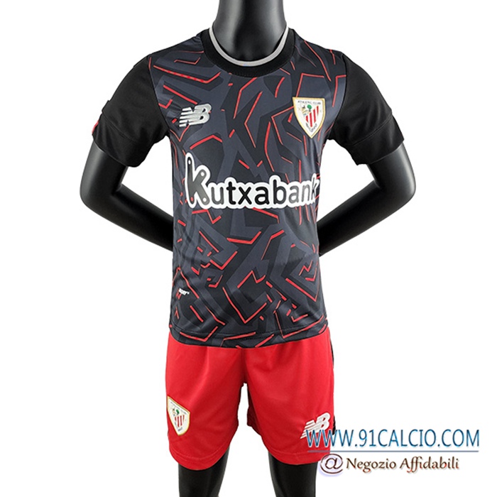 Nuova Maglie Calcio Athletic Bilbao Bambino Seconda 2022/2023