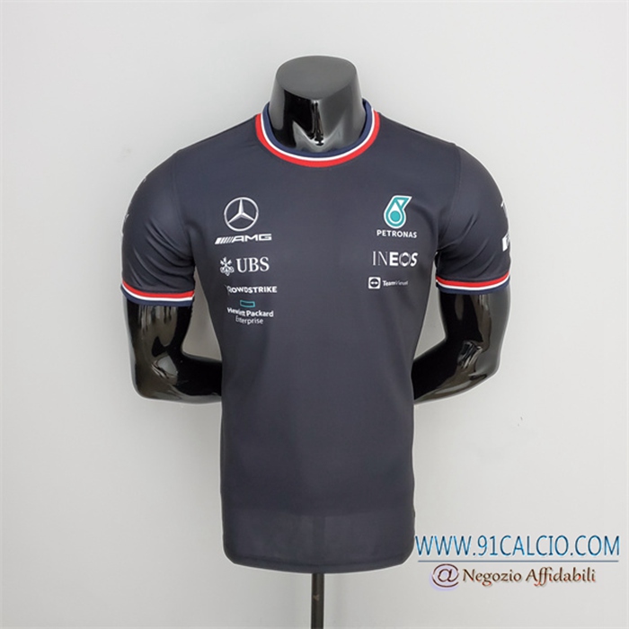 Maglietta F1 Mercedes Benz Nero 2022